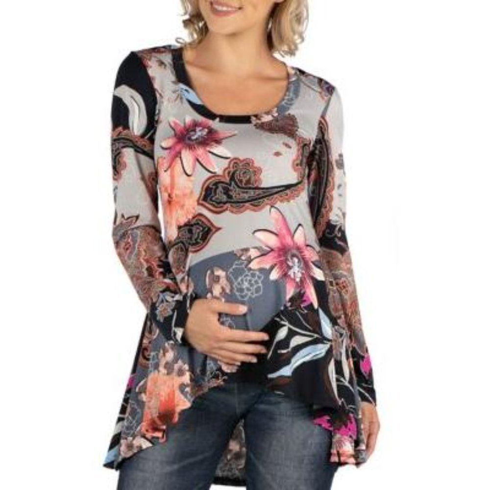 24/7 Comfort Apparel Maternity Tunic Top 6X